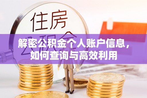 尉犁解密公积金个人账户信息，如何查询与高效利用