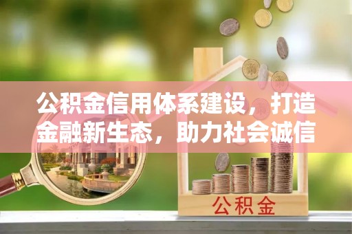 尉犁公积金信用体系建设，打造金融新生态，助力社会诚信发展