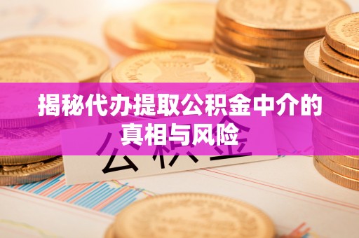 尉犁揭秘代办提取公积金中介的真相与风险
