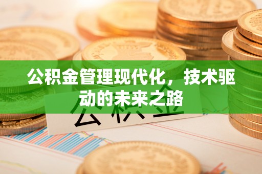 尉犁公积金管理现代化，技术驱动的未来之路
